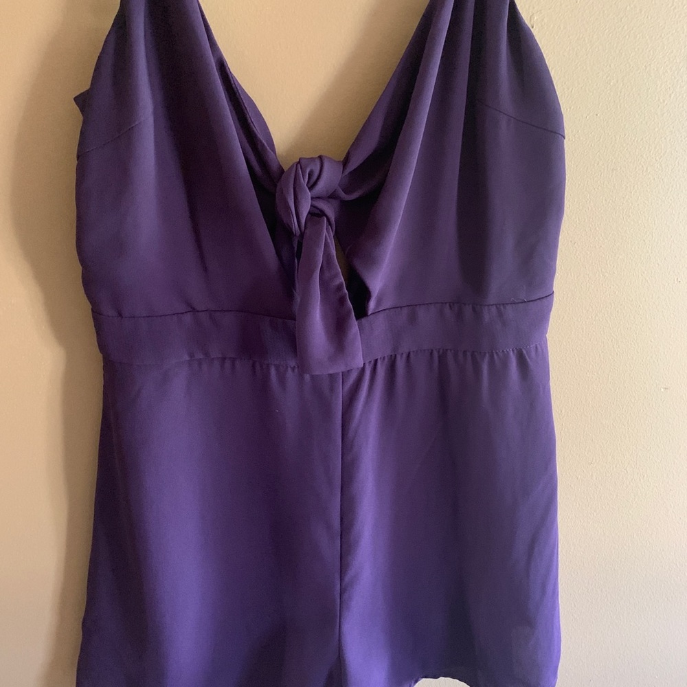 Purple boutique romper